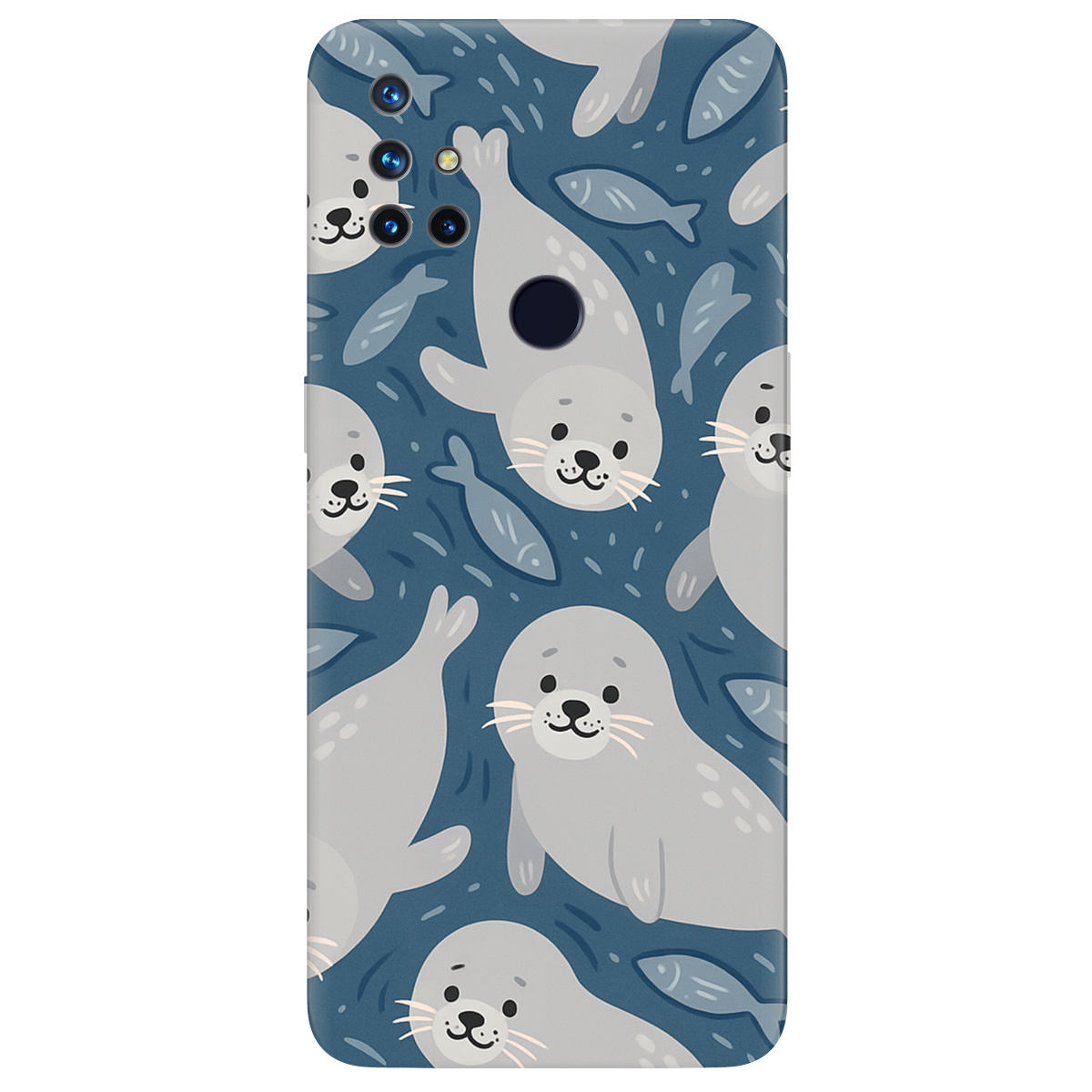 Чехол для OnePlus Nord N10 5G Морские котики - фото 1 - Чехлы для телефонов