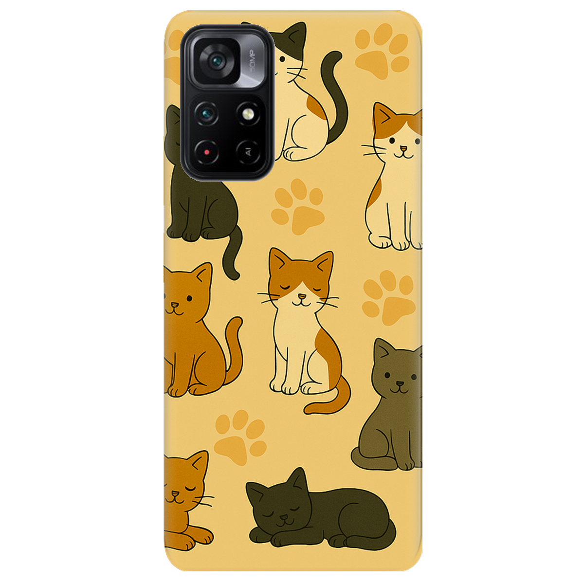 Чехол для Xiaomi Poco M4 Pro 5G Милые котики - фото 1 - Чехлы для телефонов