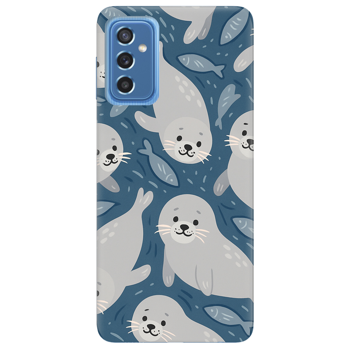 Чохол для Samsung Galaxy M52 Морські котики - фото 1 - Чохли для телефонів