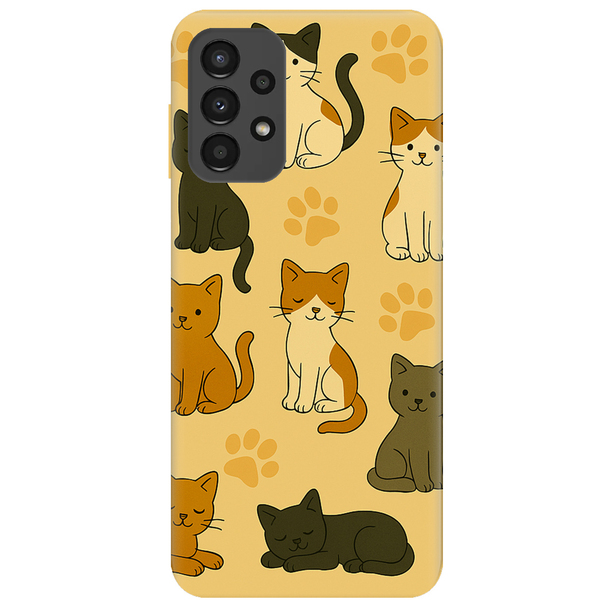 Чехол для Samsung Galaxy A13 4G Милые котики - фото 1 - Чехлы для телефонов