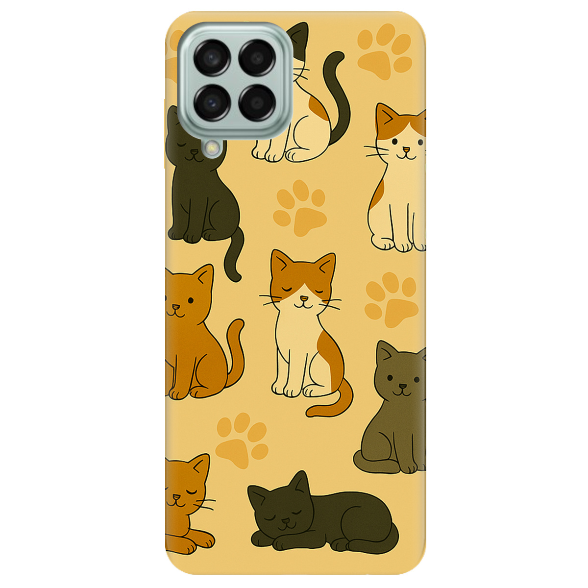 Чохол для Samsung Galaxy M53 Милі котики - фото 1 - Чохли для телефонів