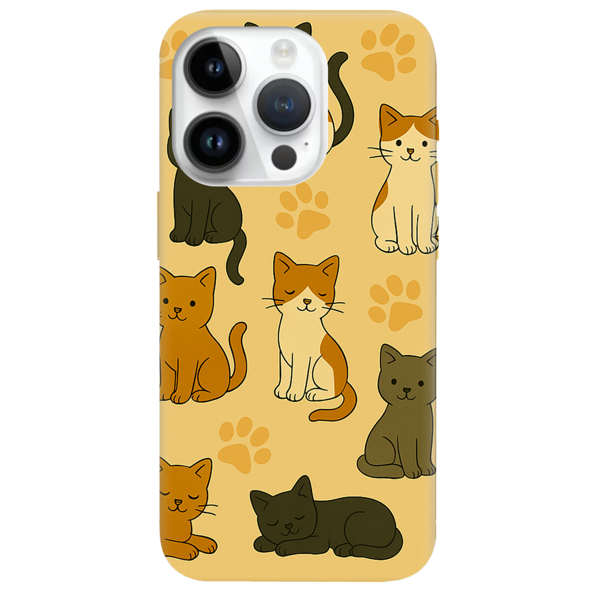 Чехол для Apple iPhone 14 Pro Милые котики - фото 1 Чехол для Apple iPhone 14 Pro Милые котики - фото 1 - Чехлы для телефонов