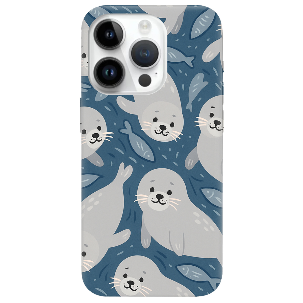 Чохол для Apple iPhone 14 Pro Max Морські котики - фото 1 - Чохли для телефонів