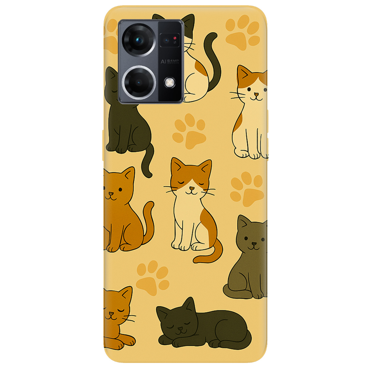 Чохол для Oppo Reno  7 4G Милі котики - фото 1 - Чохли для телефонів