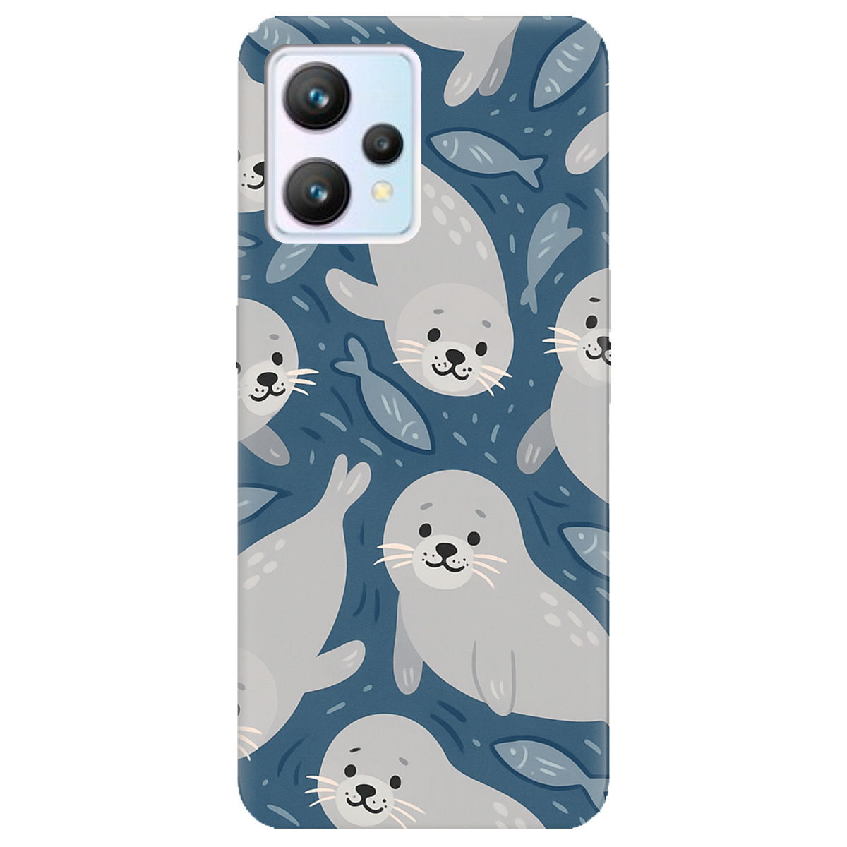 Чохол для Realme 9 Морські котики - фото 1 - Чохли для телефонів
