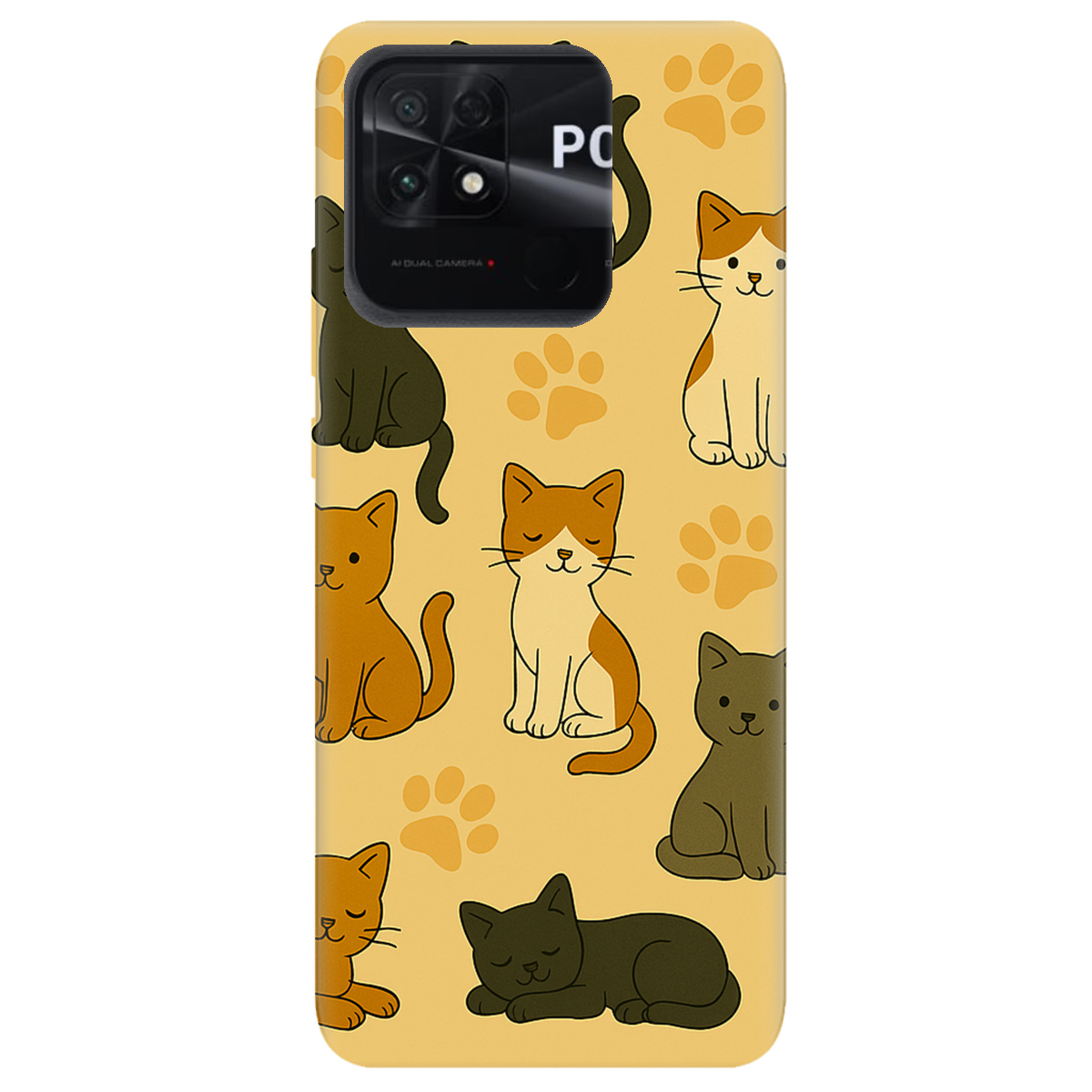 Чохол для Xiaomi Poco C40 Милі котики - фото 1 - Чохли для телефонів
