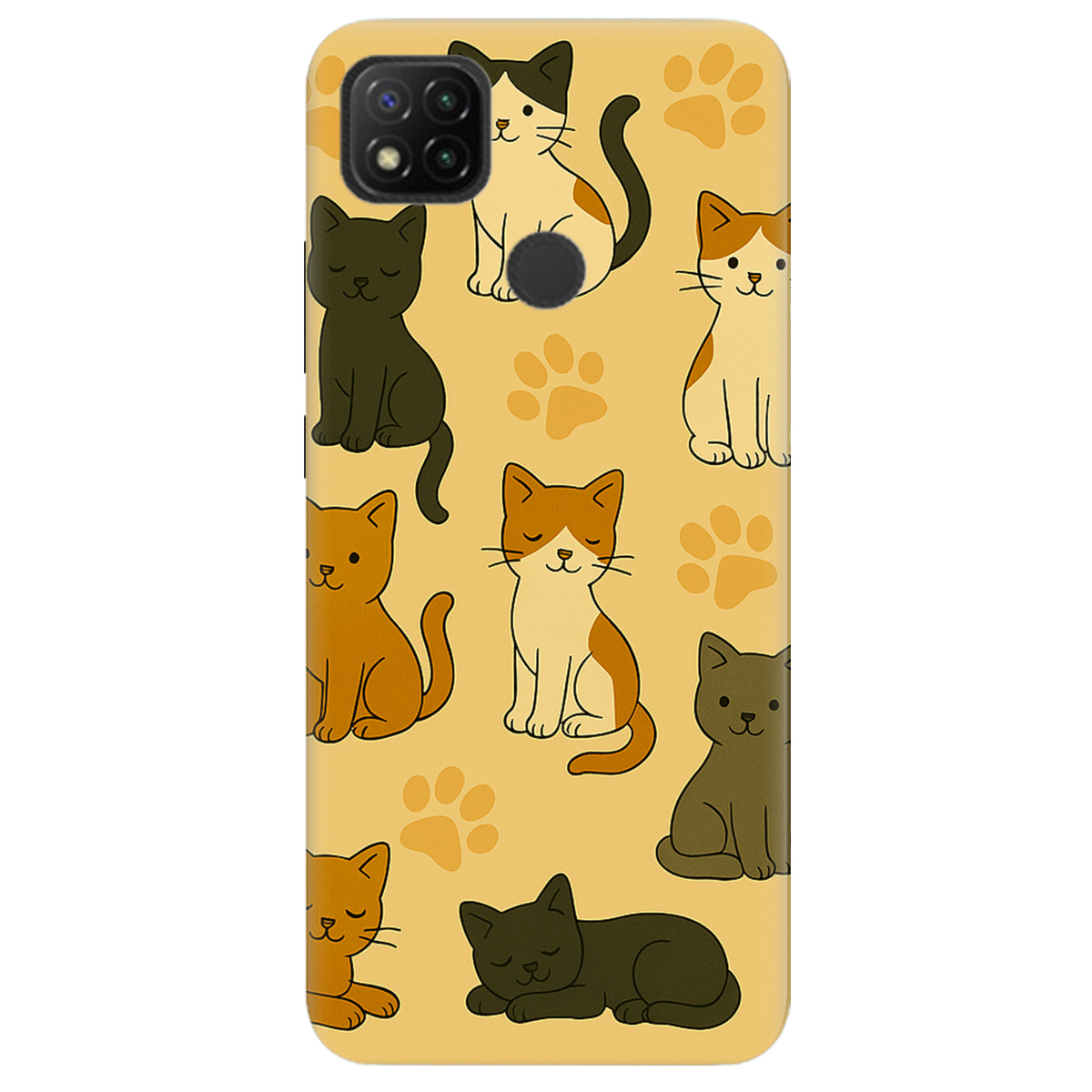 Чохол для Xiaomi Redmi 10A Милі котики - фото 1 - Чохли для телефонів