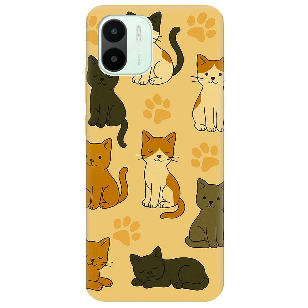 Чохол для Xiaomi Redmi A2 Милі котики - фото 1 Чохол для Xiaomi Redmi A2 Милі котики - фото 1 - Чохли для телефонів