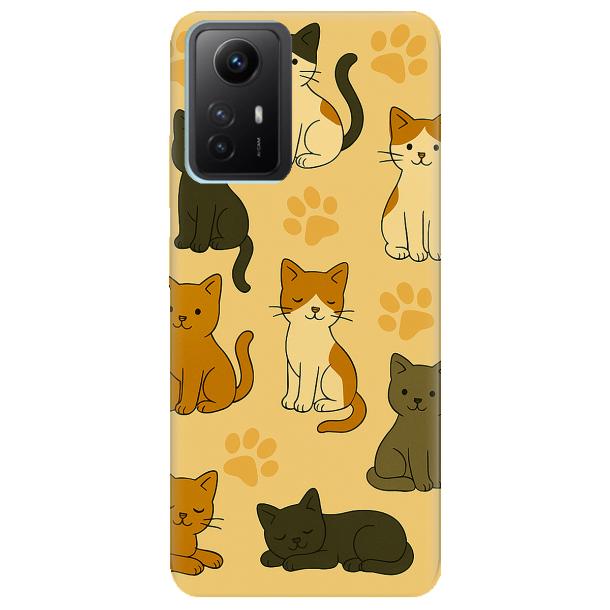 Чохол для Xiaomi Redmi Note 12s Милі котики - фото 1 - Чохли для телефонів