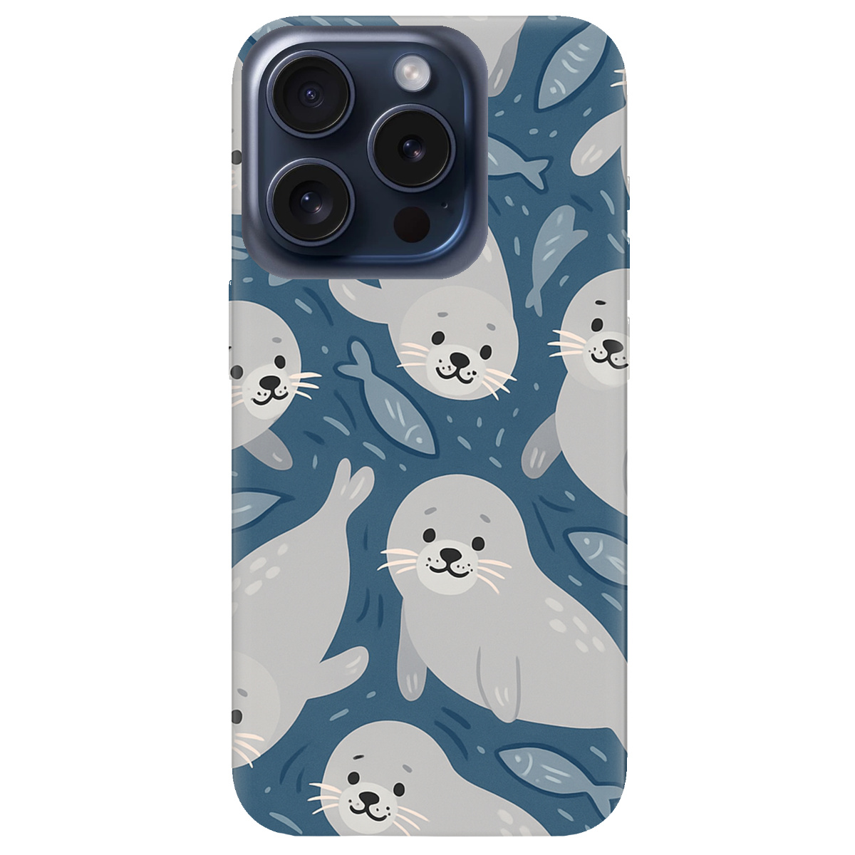 Чехол для Apple iPhone 15 Pro Max Морские котики - фото 1 - Чехлы для телефонов
