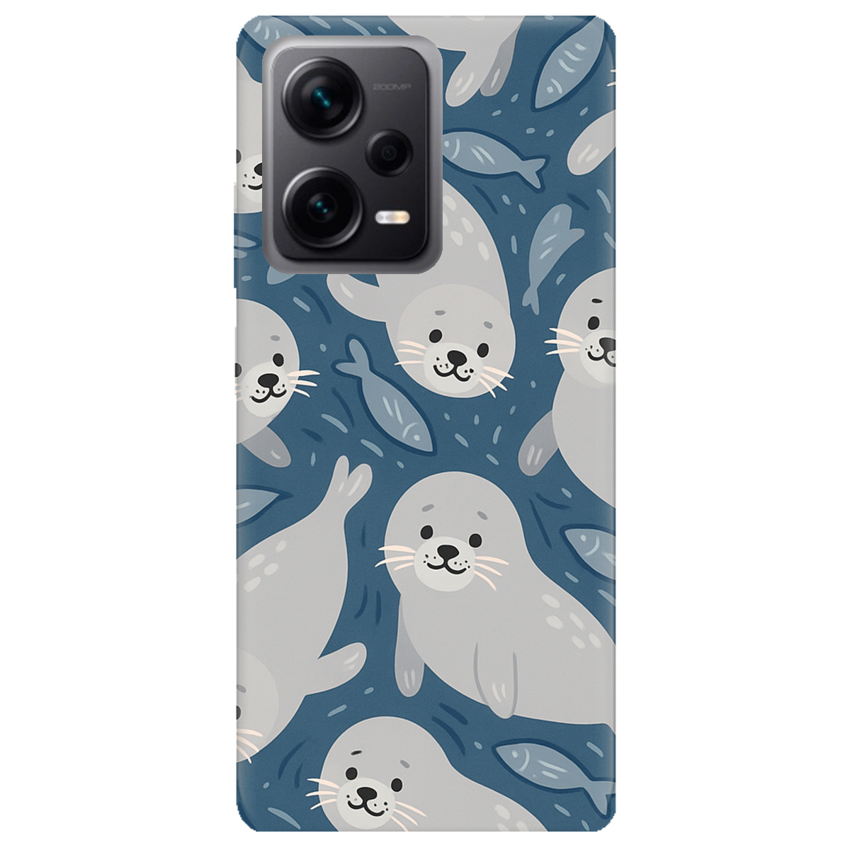 Чехол для Xiaomi Redmi Note 12 Pro + 5G Морские котики - фото 1 - Чехлы для телефонов