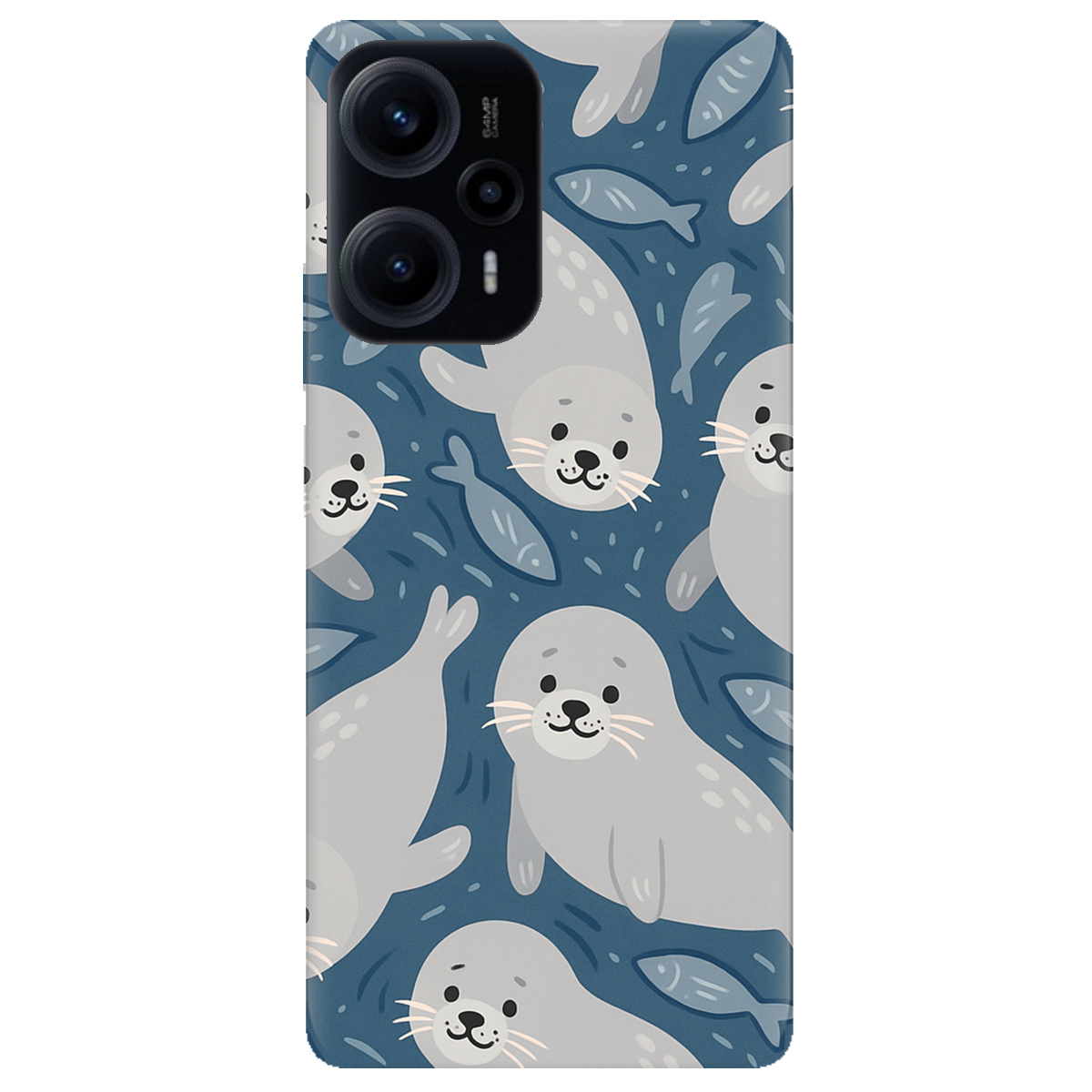 Чехол для Xiaomi Poco F5 Морские котики - фото 1 - Чехлы для телефонов