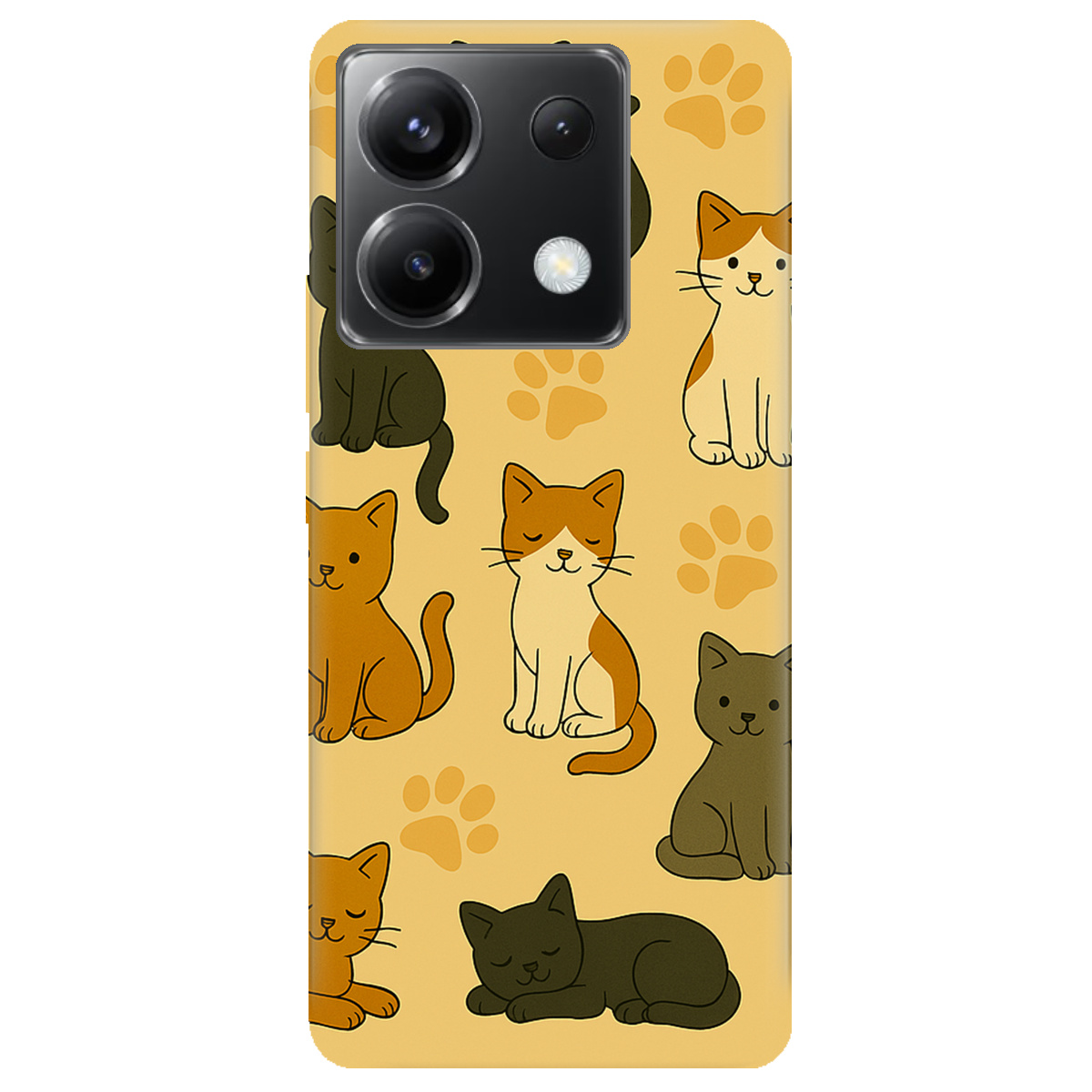 Чехол для Xiaomi Poco X6 Милые котики - фото 1 - Чехлы для телефонов