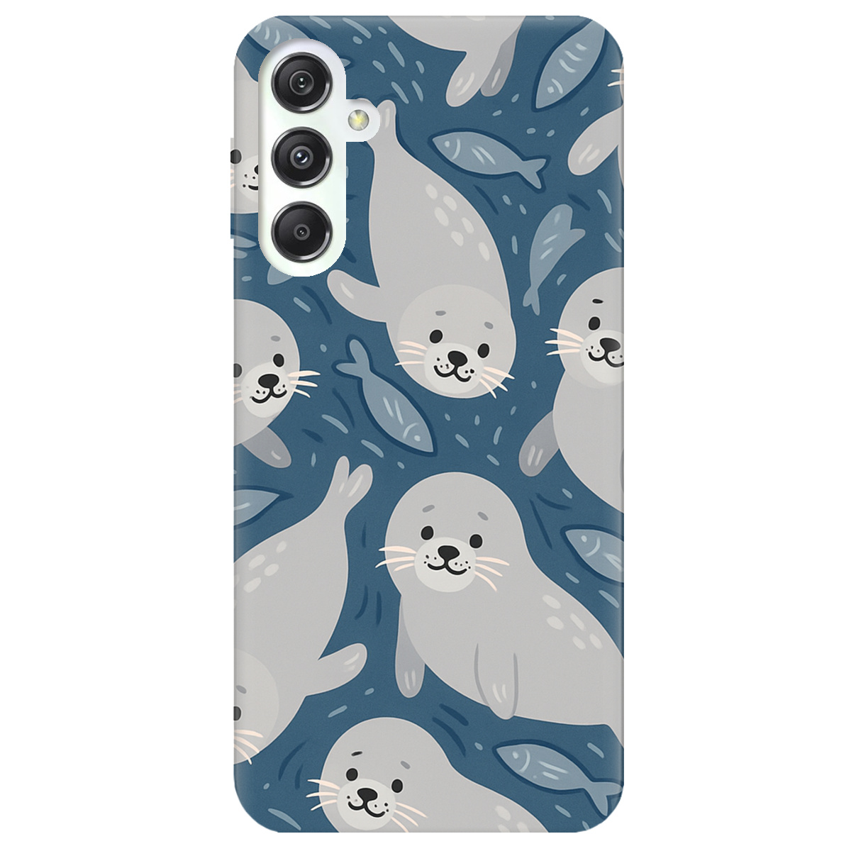 Чохол для Samsung Galaxy M34 5G Морські котики - фото 1 - Чохли для телефонів