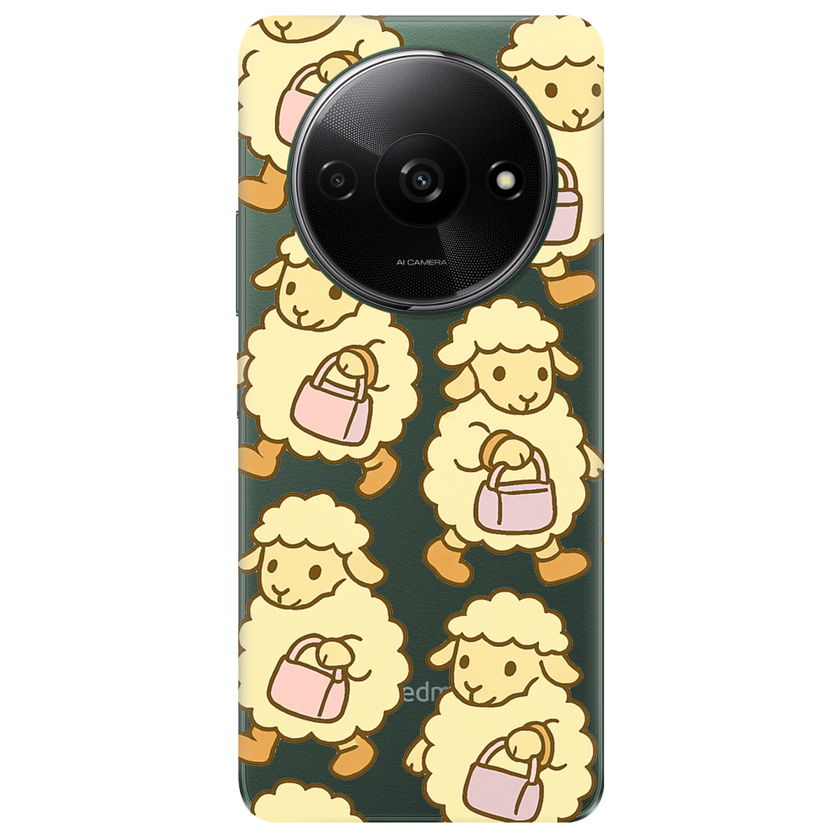 Чохол для Xiaomi Redmi A3 прозорий Барашки - фото 1 - Чохли для телефонів