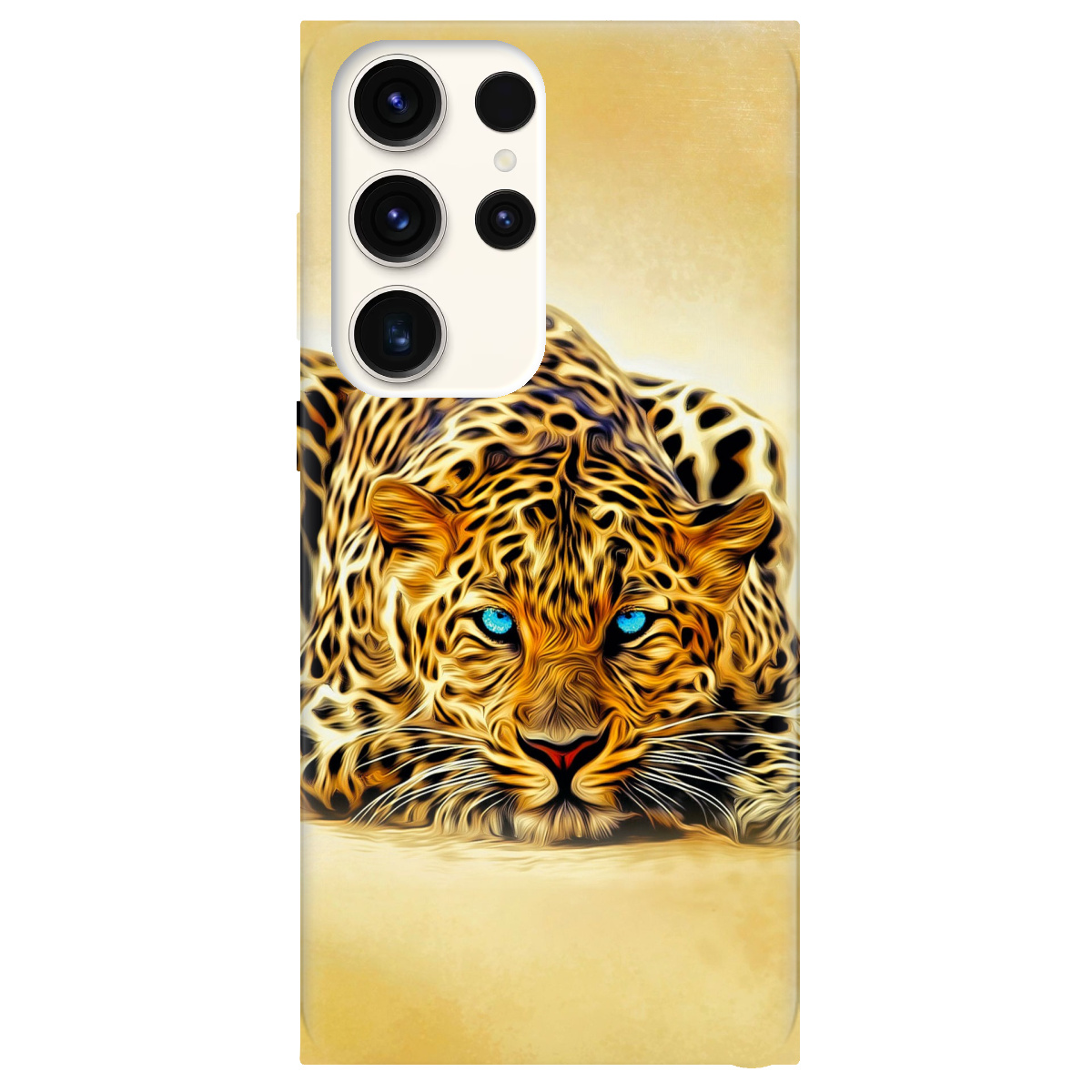 Чехол для Samsung Galaxy S24 Ultra прозрачный Леопард - фото 1 - Чехлы для телефонов