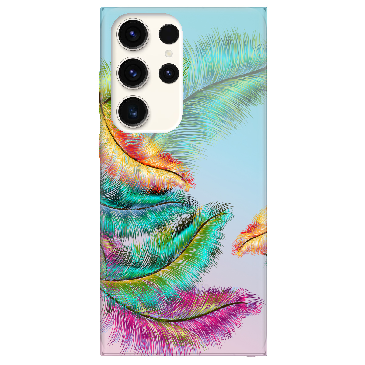 Чехол для Samsung Galaxy S24 Ultra прозрачный Fluff - фото 1 - Чехлы для телефонов