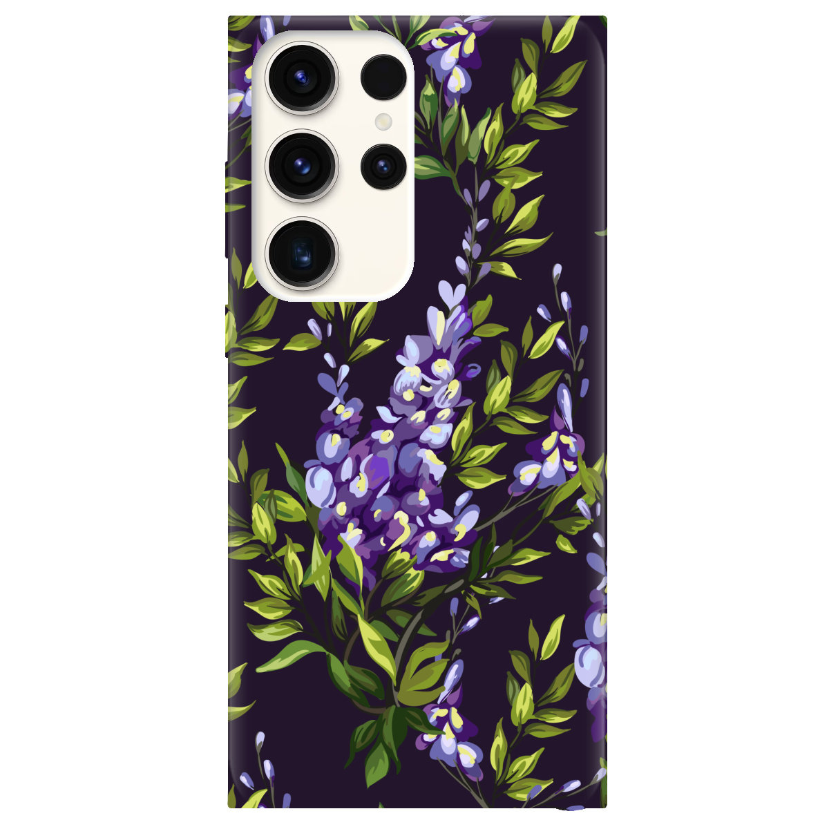 Чехол для Samsung Galaxy S24 Ultra прозрачный Violet - фото 1 - Чехлы для телефонов