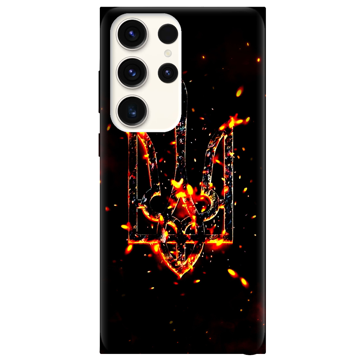 Чехол для Samsung Galaxy S24 Ultra прозрачный Вогонь - фото 1 - Чехлы для телефонов