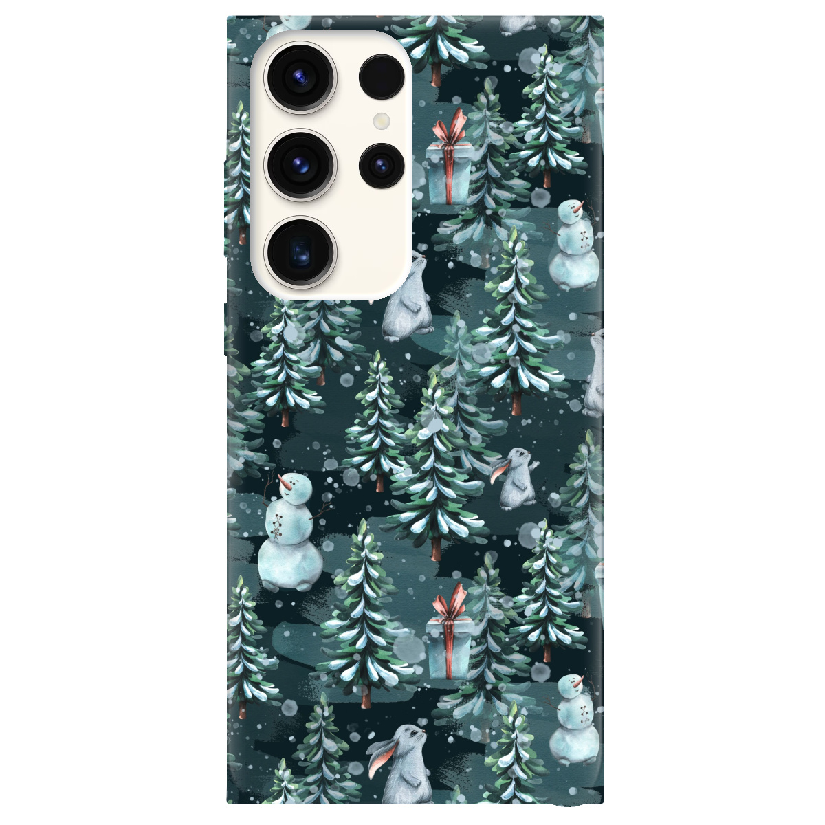 Чехол для Samsung Galaxy S24 Ultra прозрачный Winter forest - фото 1 - Чехлы для телефонов