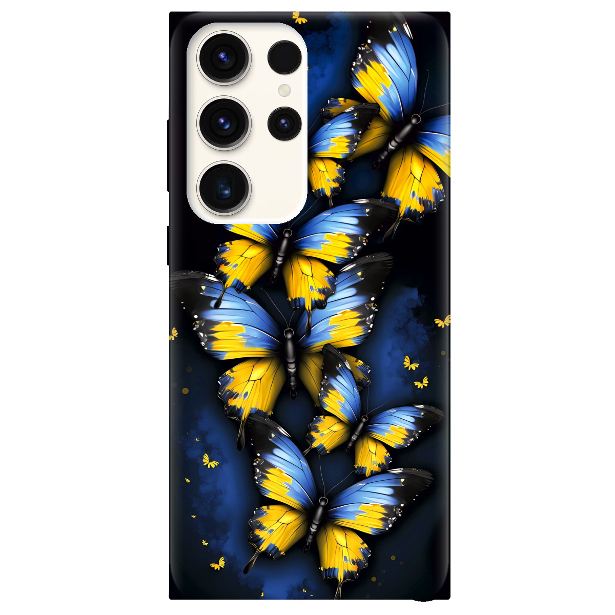 Чохол для Samsung Galaxy S24 Ultra прозорий Метелики - фото 1 Чохол для Samsung Galaxy S24 Ultra прозорий Метелики - фото 1 - Чохли для телефонів