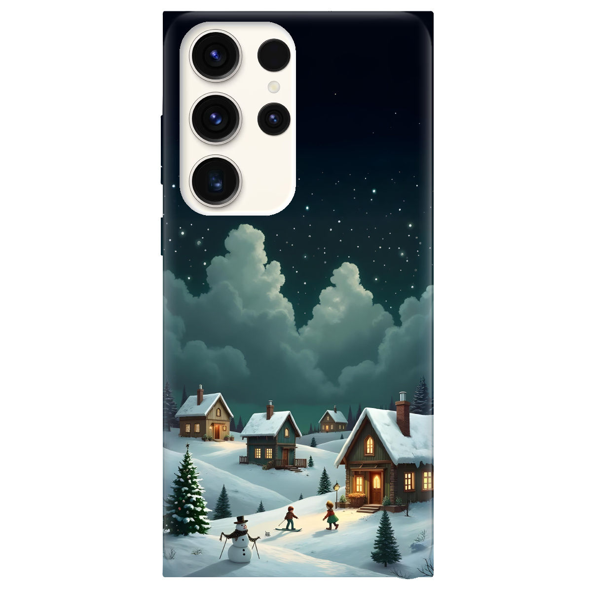 Чехол для Samsung Galaxy S24 Ultra прозрачный Winter Night - фото 1 - Чехлы для телефонов