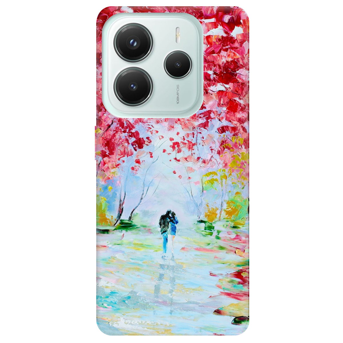 Чехол для Xiaomi Redmi Note 14 5G прозрачный Paseo romántico - фото 1 - Чехлы для телефонов