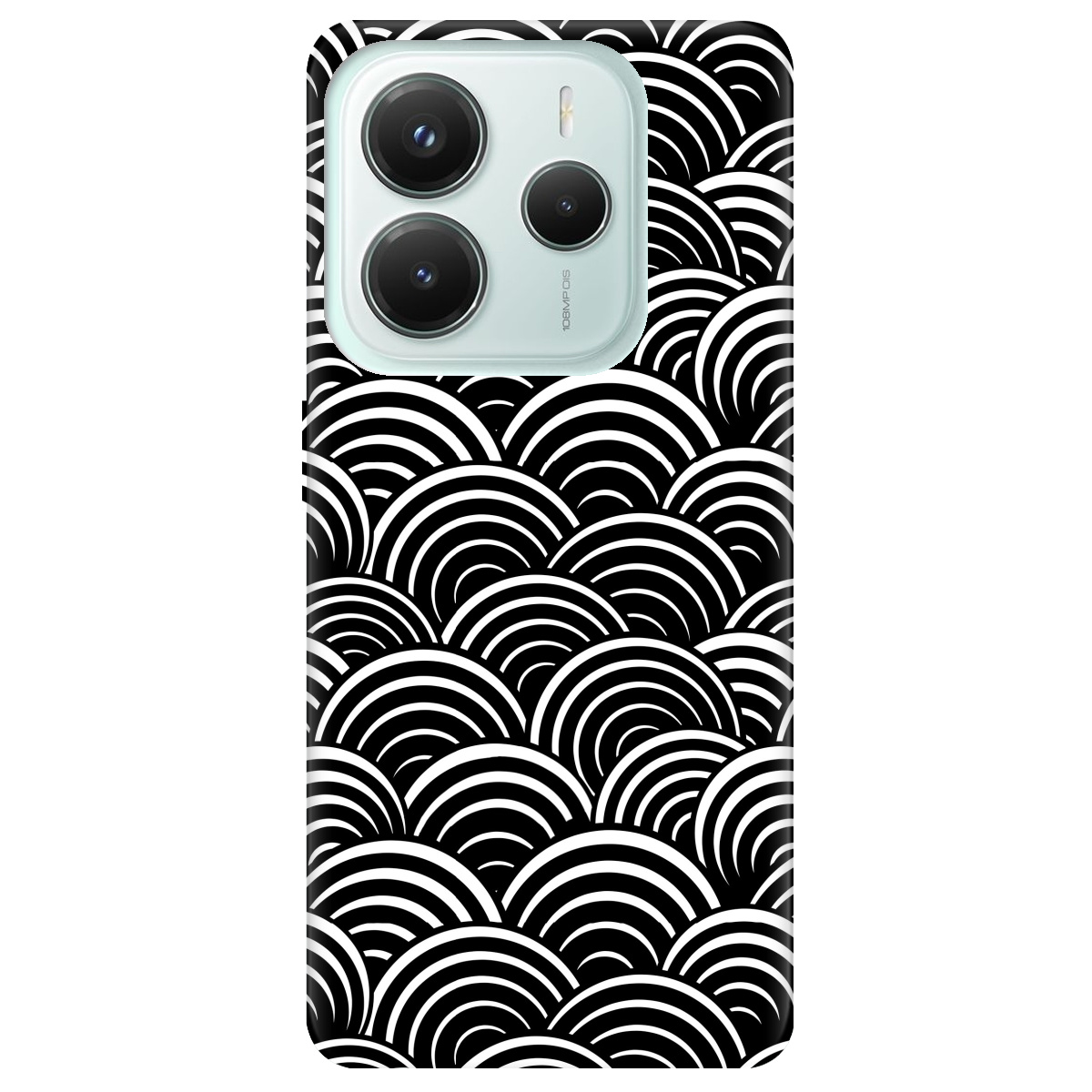 Чехол для Xiaomi Redmi Note 14 5G прозрачный Waves - фото 1 - Чехлы для телефонов