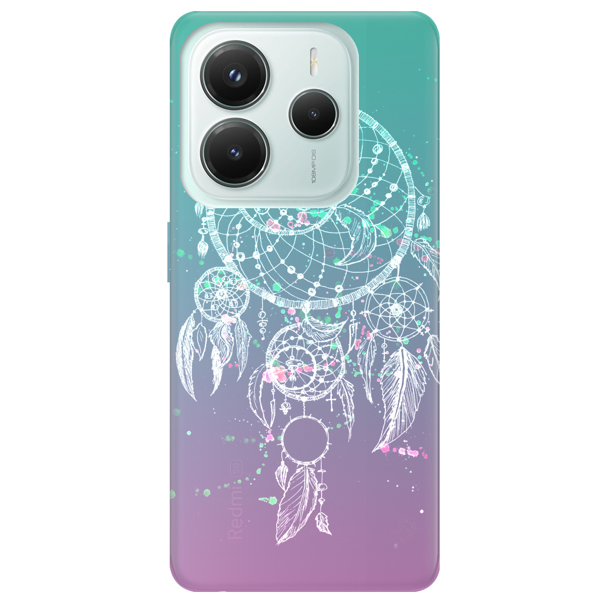 Чехол для Xiaomi Redmi Note 14 5G прозрачный Dreams - фото 1 - Чехлы для телефонов