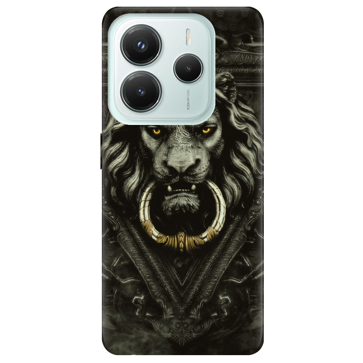 Чехол для Xiaomi Redmi Note 14 5G прозрачный Iron lion - фото 1 - Чехлы для телефонов