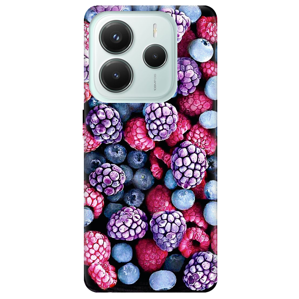 Чохол для Xiaomi Redmi Note 14 5G прозорий Frosty berry - фото 1 - Чохли для телефонів