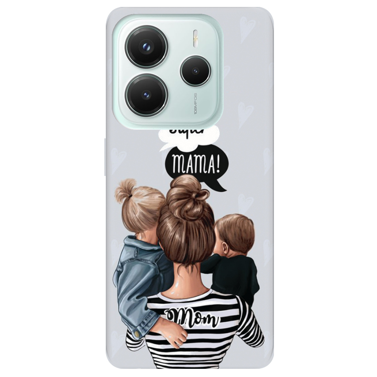 Чохол для Xiaomi Redmi Note 14 5G прозорий Super Mama - фото 1 - Чохли для телефонів