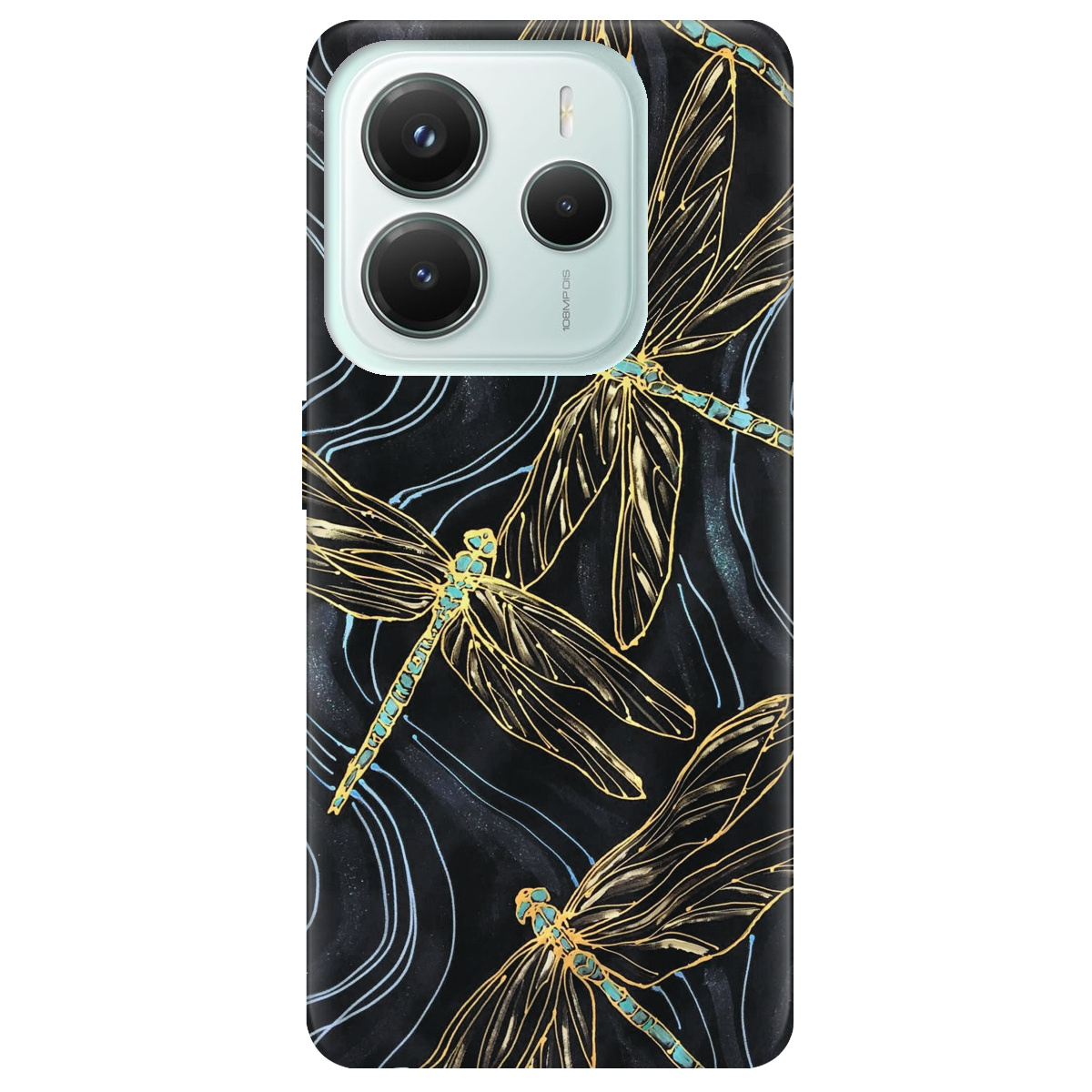 Чохол для Xiaomi Redmi Note 14 5G прозорий Dragonfly - фото 1 - Чохли для телефонів