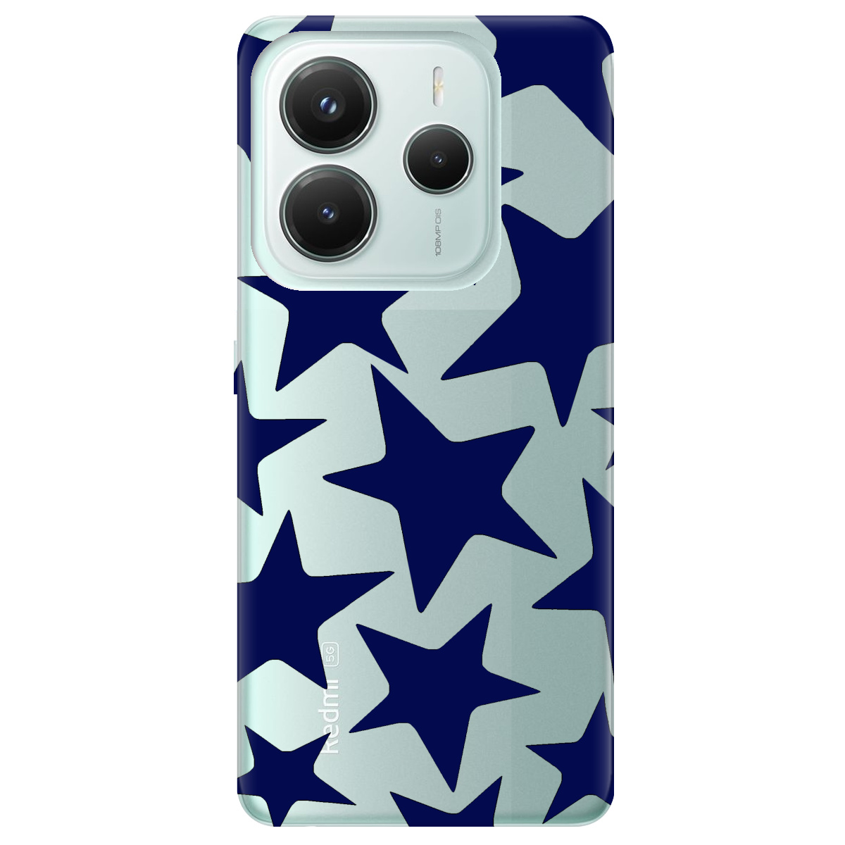 Чехол для Xiaomi Redmi Note 14 5G прозрачный Blue Star - фото 1 - Чехлы для телефонов