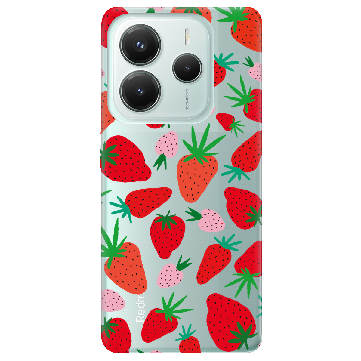 Чохол для Xiaomi Redmi Note 14 5G прозорий Berry Pop - фото 1 - Чохли для телефонів