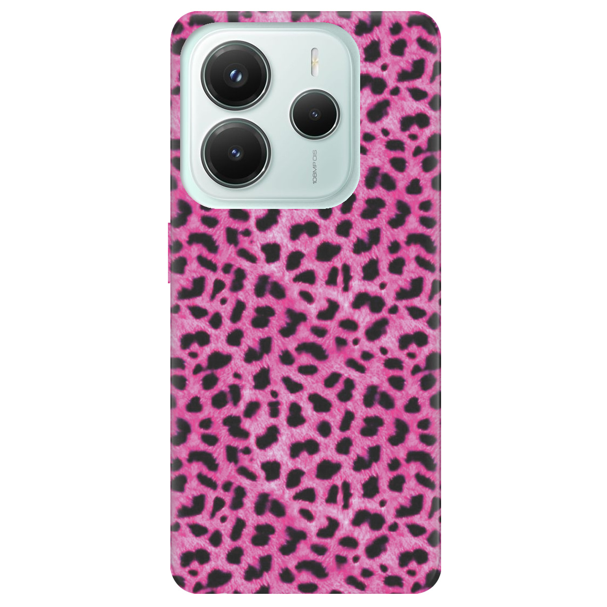 Чохол для Xiaomi Redmi Note 14 5G прозорий Pink Leopard - фото 1 Чохол для Xiaomi Redmi Note 14 5G прозорий Pink Leopard - фото 1 - Чохли для телефонів