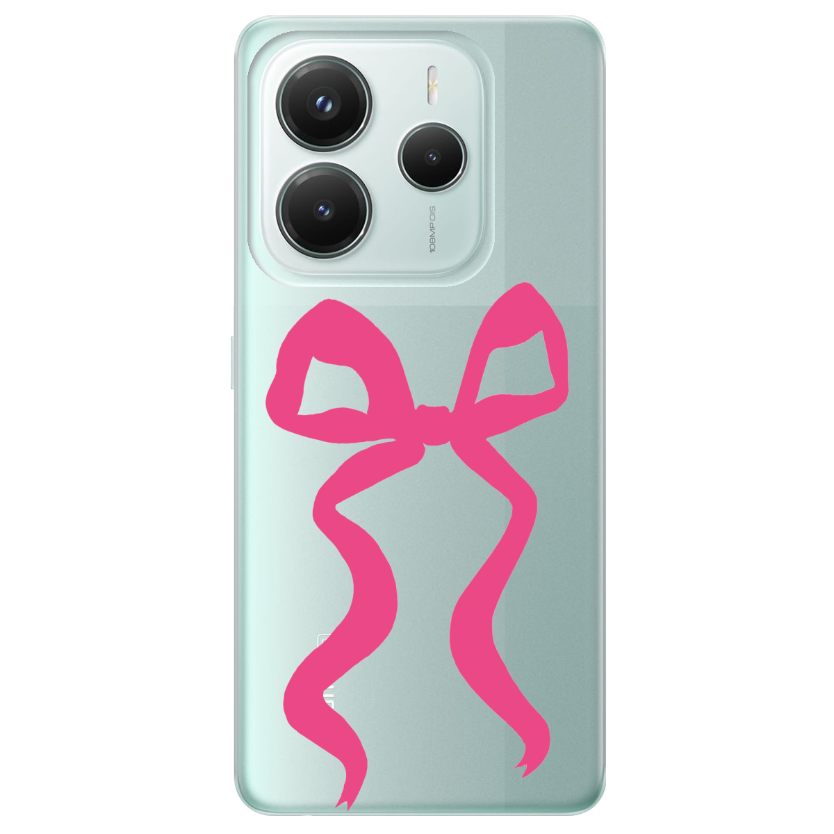 Чехол для Xiaomi Redmi Note 14 5G прозрачный Blush Knot - фото 1 Чехол для Xiaomi Redmi Note 14 5G прозрачный Blush Knot - фото 1 - Чехлы для телефонов