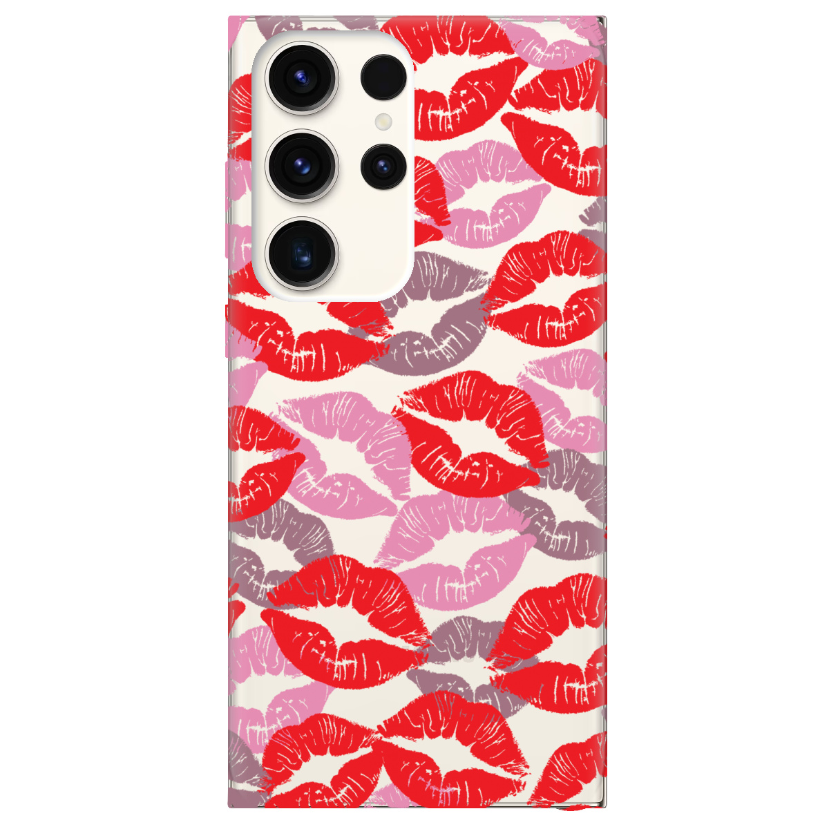 Чохол для Samsung Galaxy S24 Ultra прозорий Поцілунки - фото 1 - Чохли для телефонів