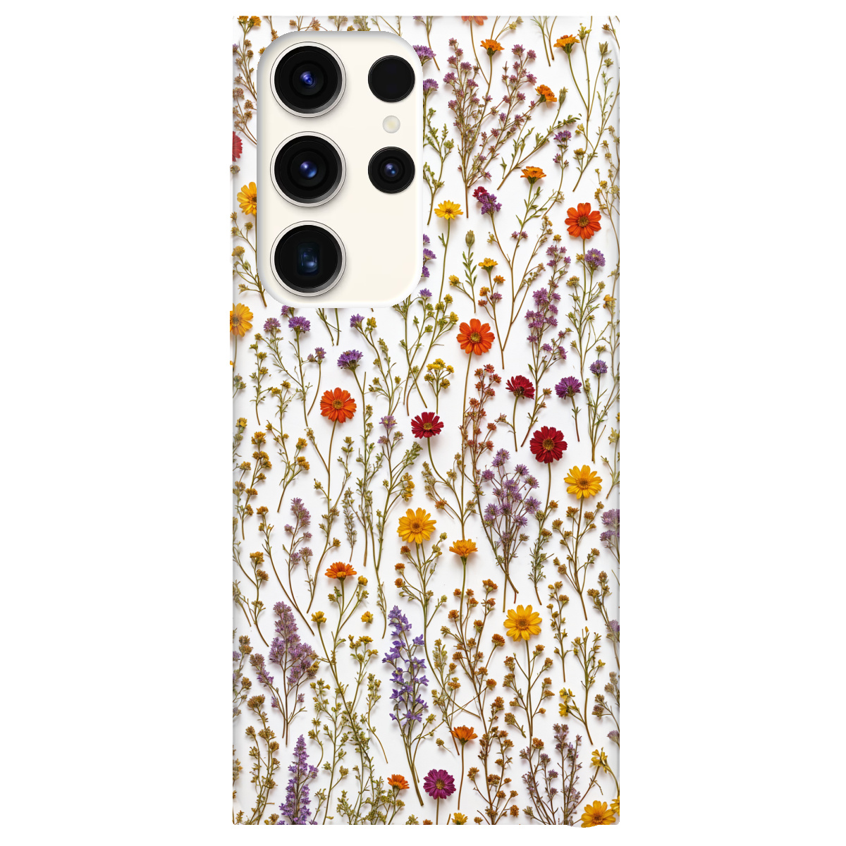 Чохол для Samsung Galaxy S24 Ultra прозорий Квіткова галявина - фото 1 Чохол для Samsung Galaxy S24 Ultra прозорий Квіткова галявина - фото 1 - Чохли для телефонів