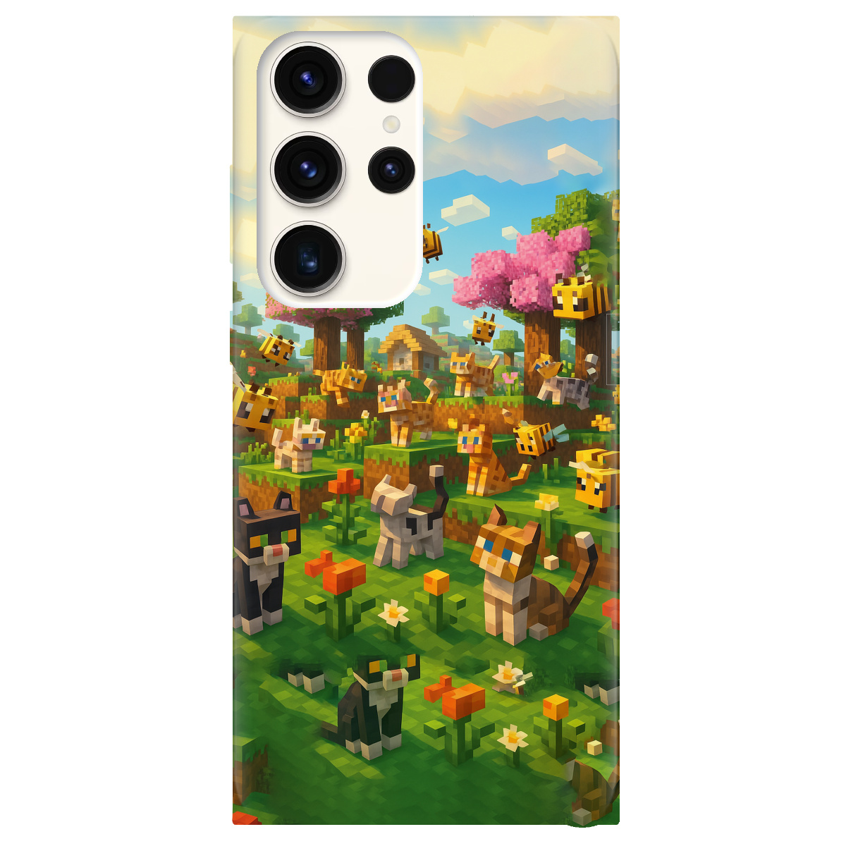 Чохол для Samsung Galaxy S24 Ultra прозорий Піксельні герої - фото 1 - Чохли для телефонів