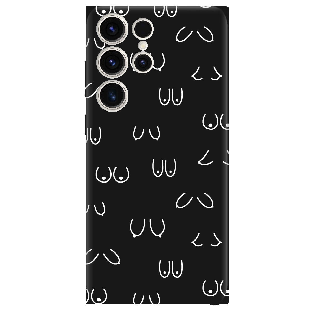 Чохол для Samsung Galaxy S24 Ultra чорний матовий soft touch Мова тіла - фото 1 - Чохли для телефонів