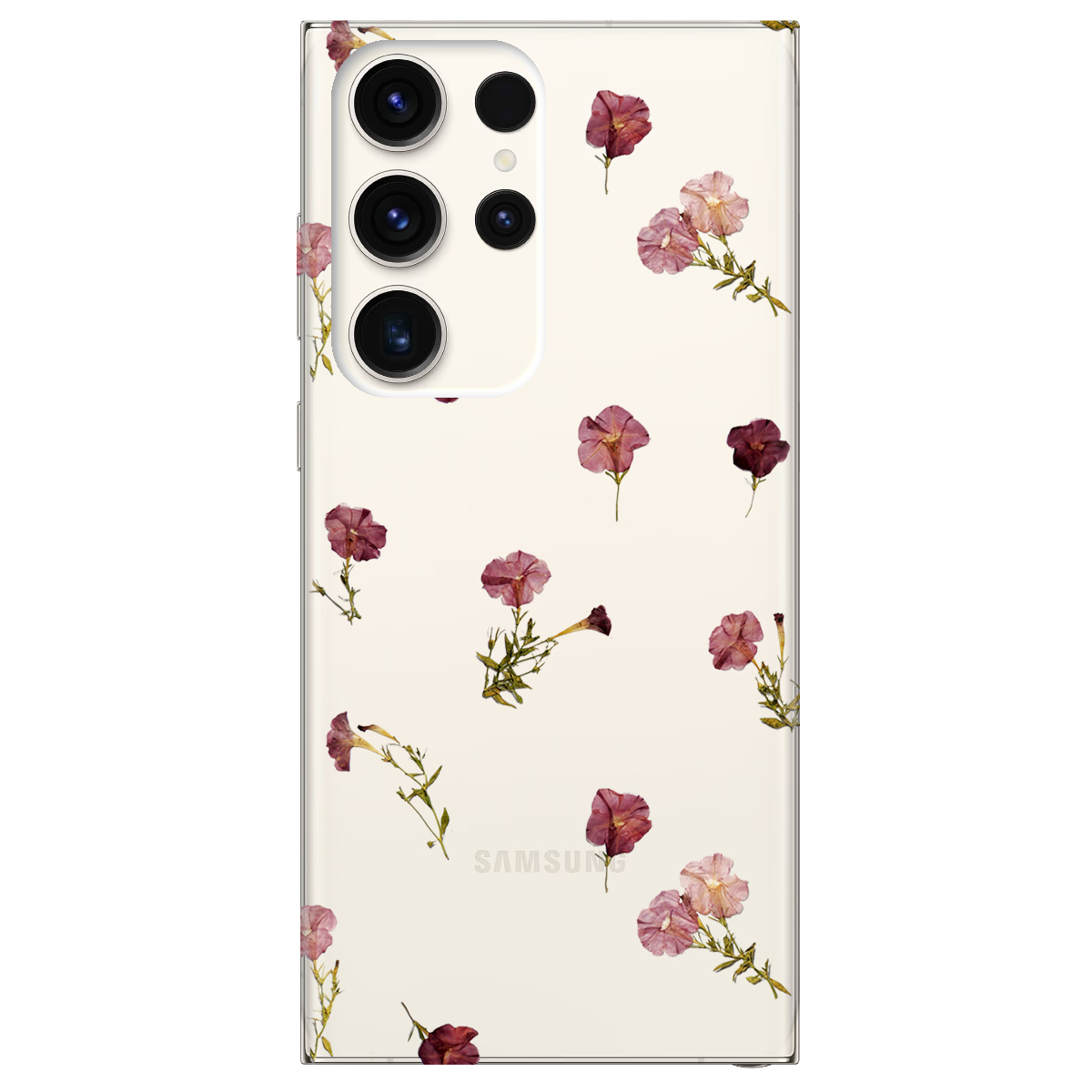Чохол для Samsung Galaxy S24 Ultra прозорий Розсип ніжності - фото 1 - Чохли для телефонів