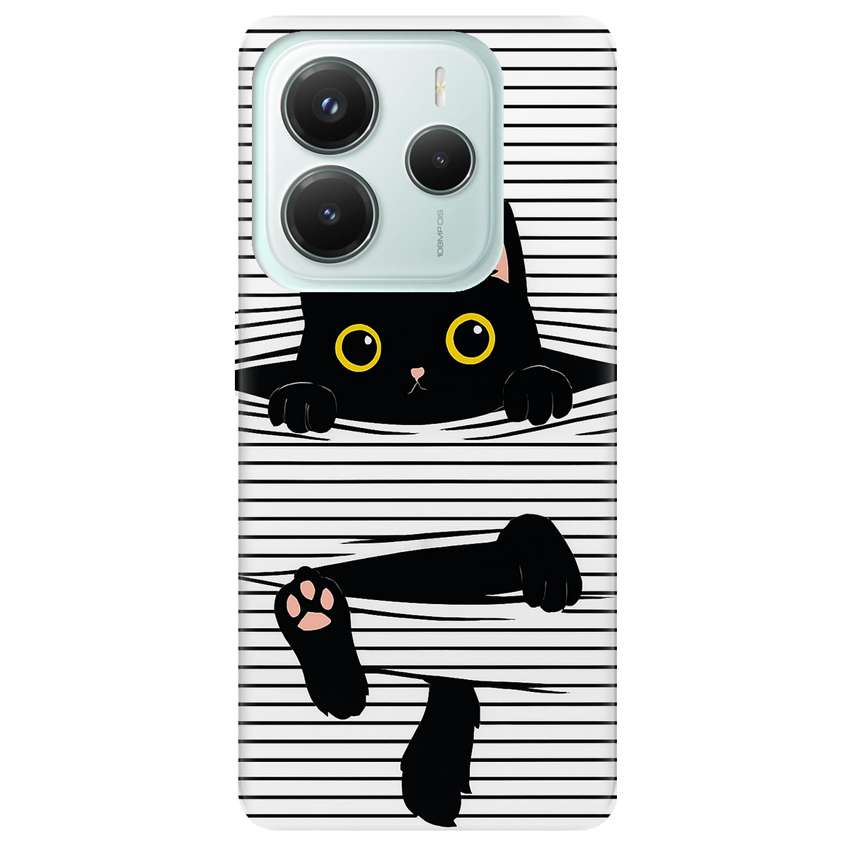 Чехол для Xiaomi Redmi Note 14 5G прозрачный Котопастка - фото 1 - Чехлы для телефонов