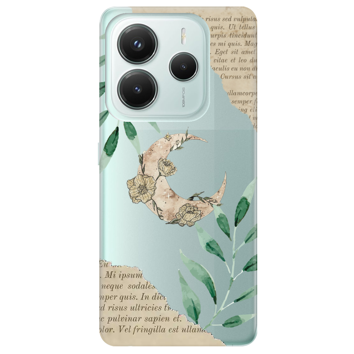 Чехол для Xiaomi Redmi Note 14 5G прозрачный Місячні сторінки - фото 1 - Чехлы для телефонов