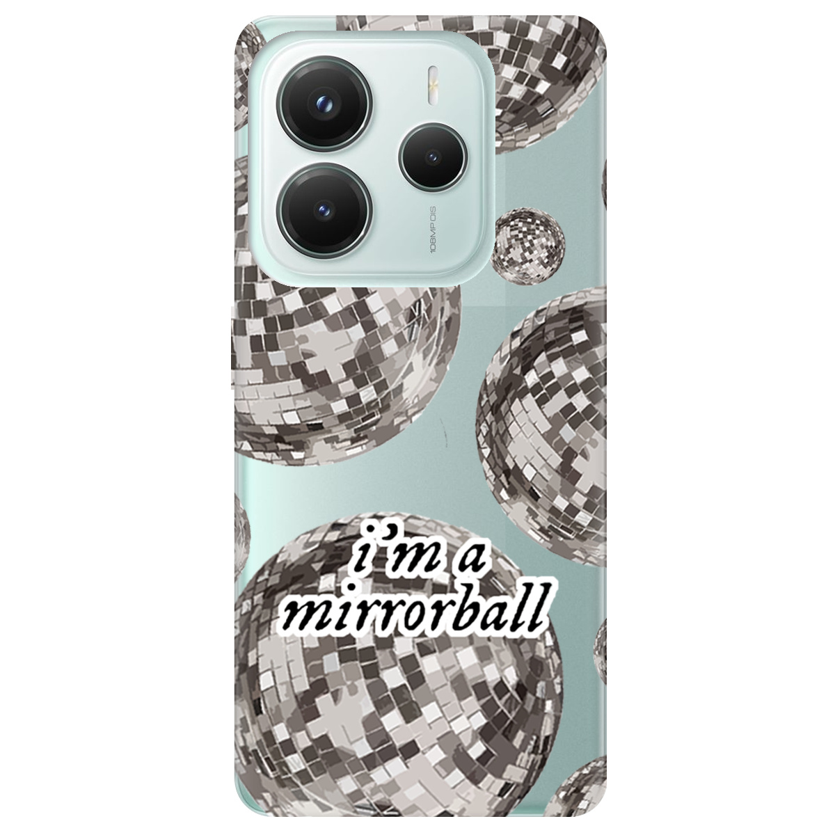 Чехол для Xiaomi Redmi Note 14 5G прозрачный Сяючі кулі - фото 1 - Чехлы для телефонов