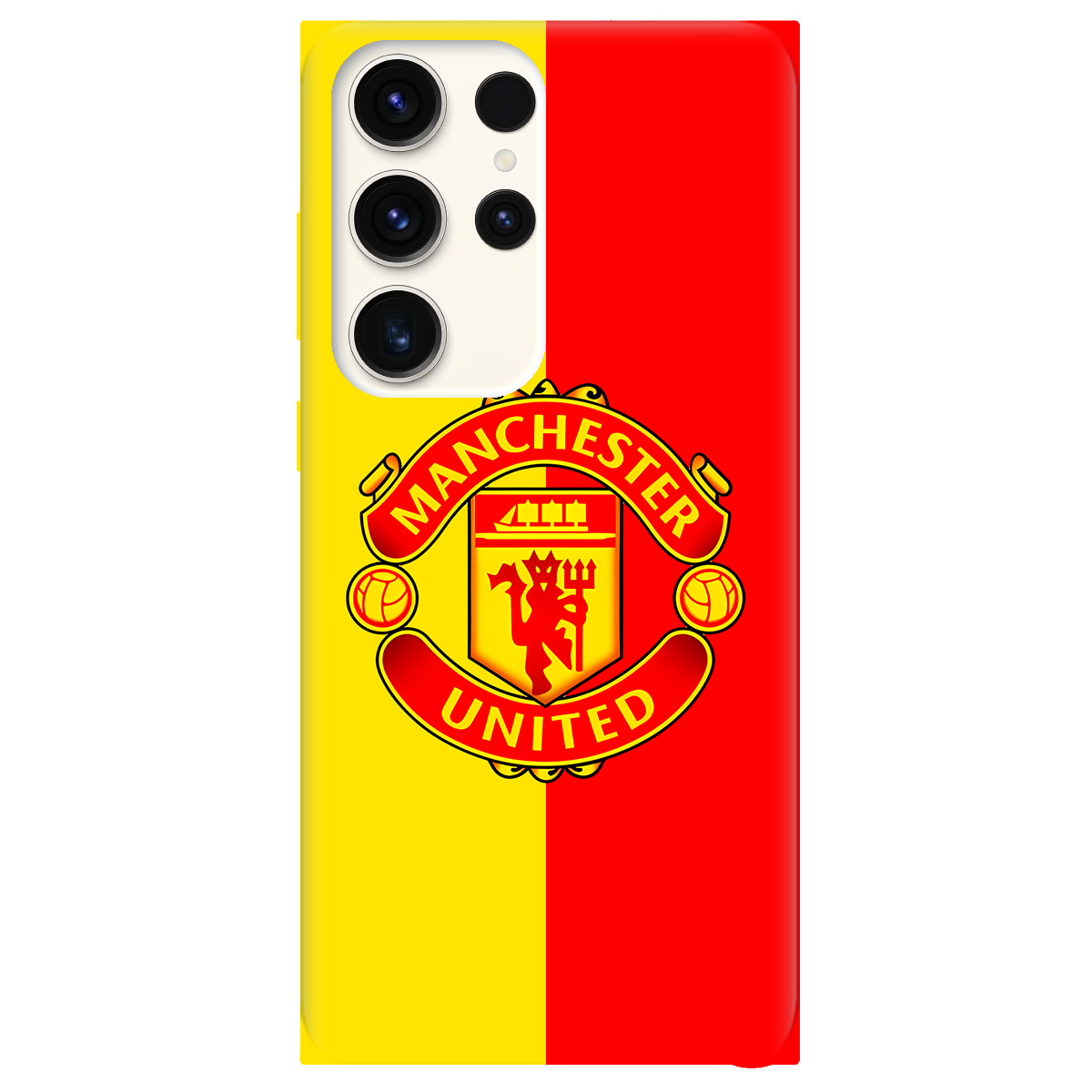 Чехол для Samsung Galaxy S24 Ultra прозрачный Manchester United - фото 1 - Чехлы для телефонов