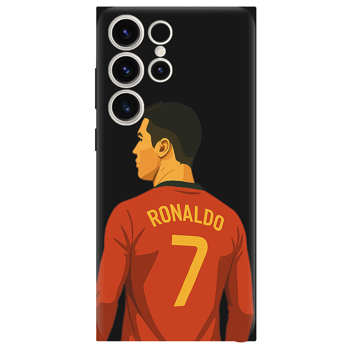 Чехол для Samsung Galaxy S24 Ultra черный матовый soft touch Ronaldo - фото 1 Чехол для Samsung Galaxy S24 Ultra черный матовый soft touch Ronaldo - фото 1 - Чехлы для телефонов
