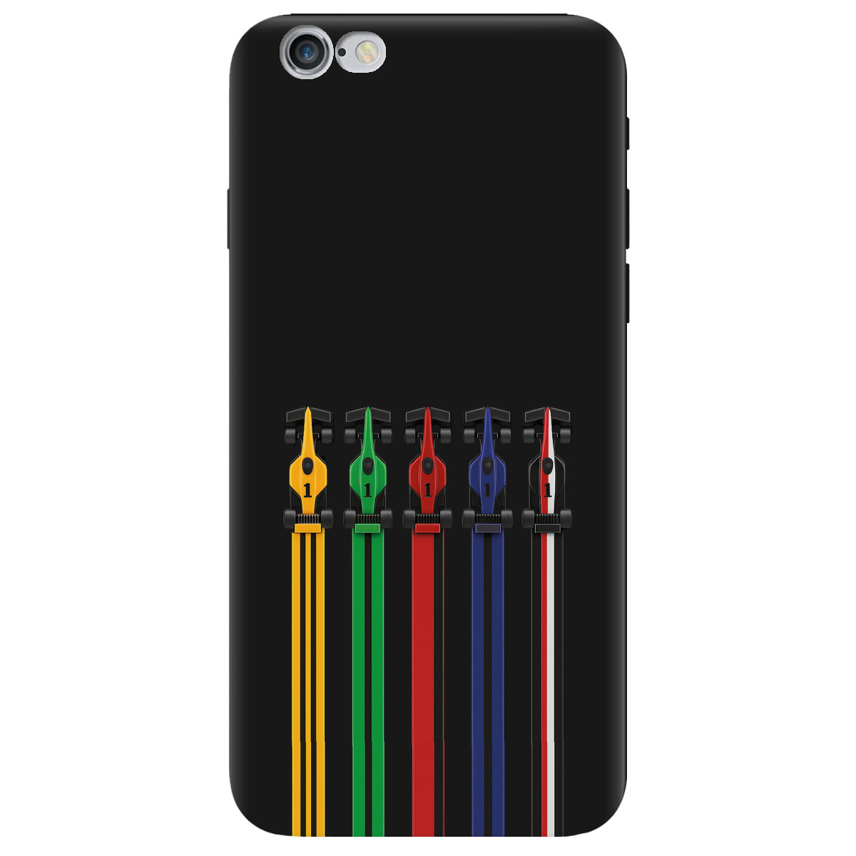 Чехол для Apple iPhone 6 / 6S черный матовый soft touch Рев двигателей - фото 1 Чехол для Apple iPhone 6 / 6S черный матовый soft touch Рев двигателей - фото 1 - Чехлы для телефонов