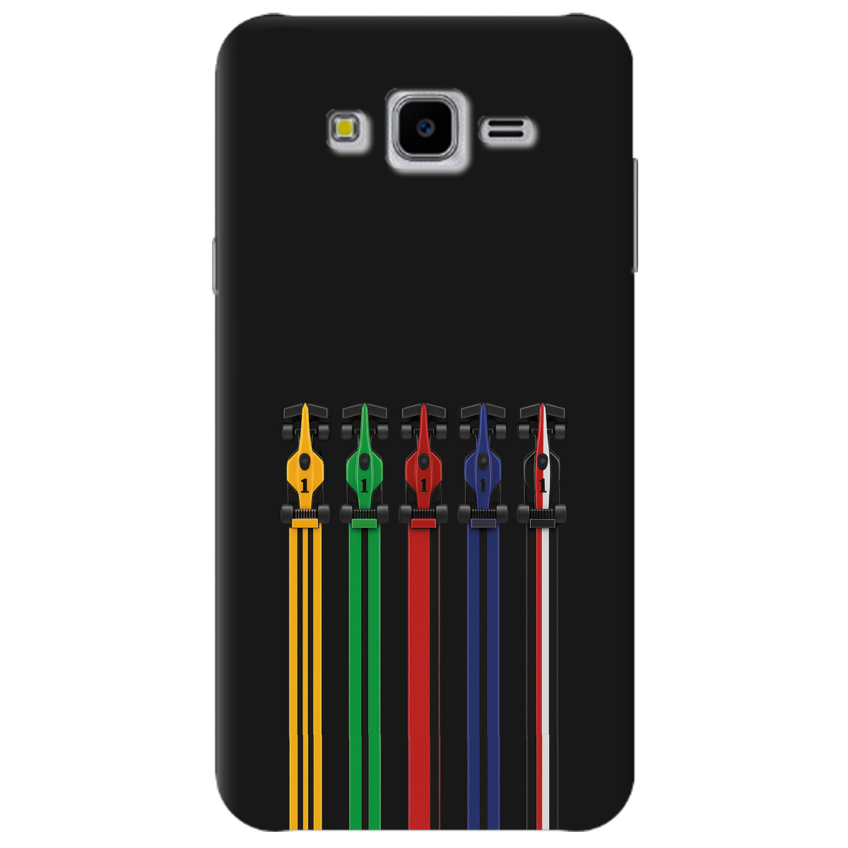 Чехол для Samsung Galaxy J7 Neo J701F / DS черный матовый soft touch Рев двигателей - фото 1 - Чехлы для телефонов