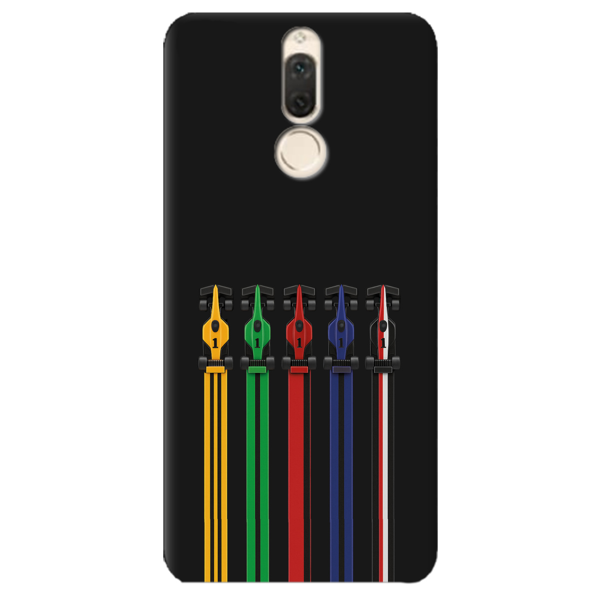 Чохол для Huawei Mate 10 Lite чорний матовий soft touch Ревіння двигунів - фото 1 - Чохли для телефонів